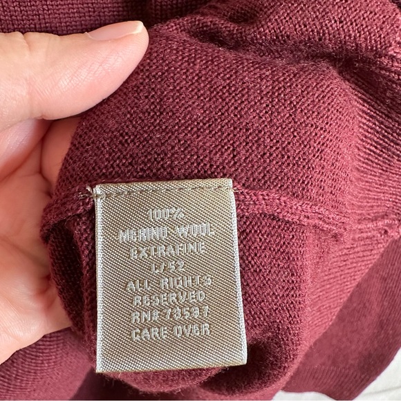 Raffi Linea Uomo 100% Extra Fine Merino Wool Men's Sweater Size L/52 - Picture 5 of 12